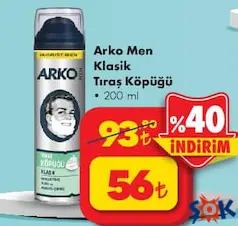 ARKO MEN KLASİK TIRAŞ KÖPÜĞÜ 200 ML